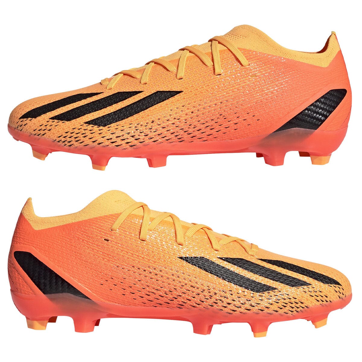 Neon shops orange soccer cleats