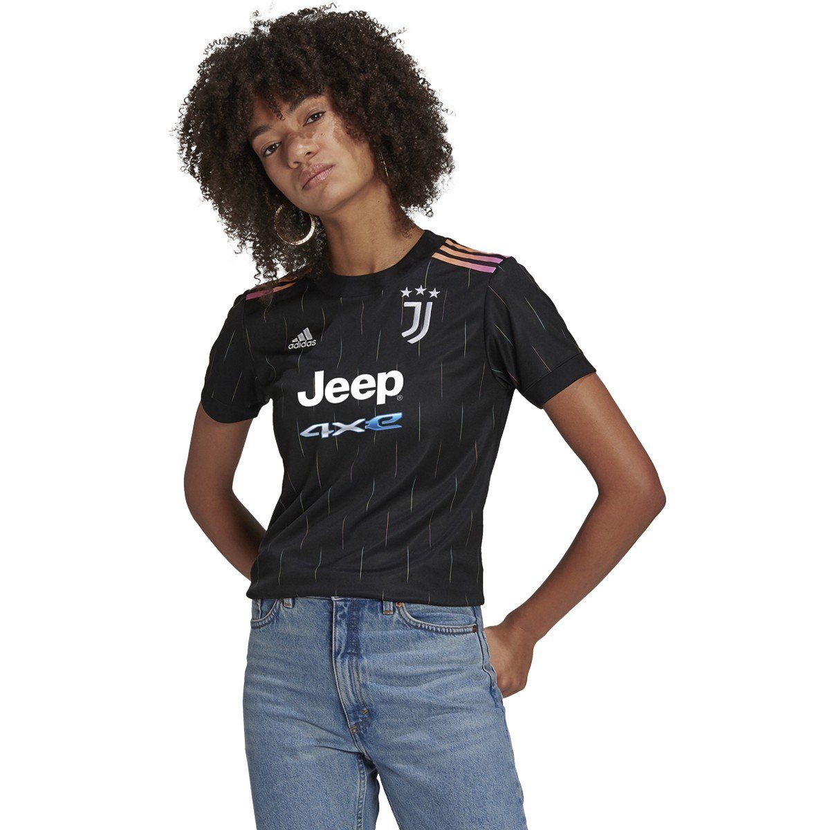 adidas Women&#39;s 2021-22 Juventus Away Jersey | GR0609 Jersey Adidas Small Black 
