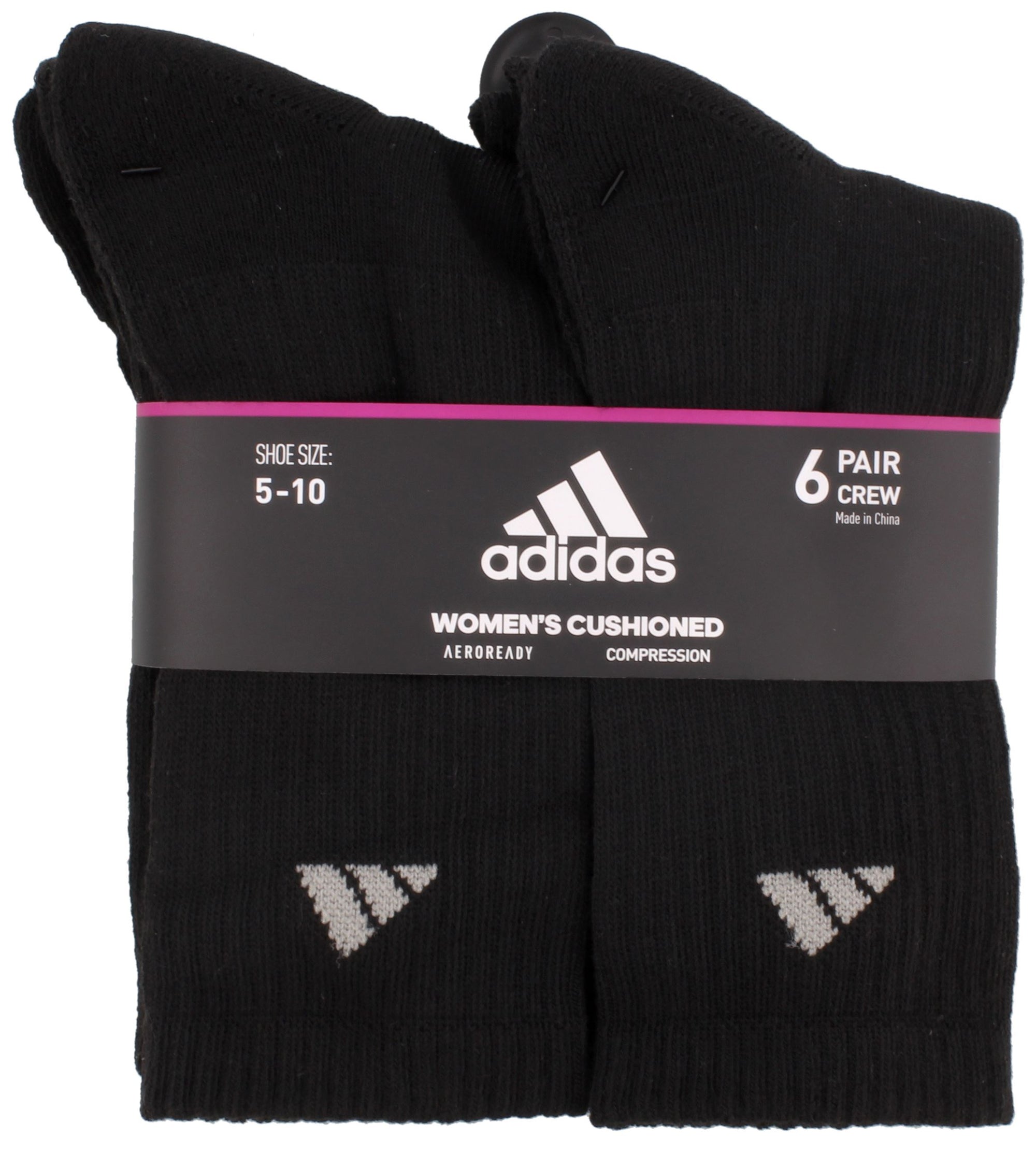 adidas Women's Athletic Crew Socks - 6 Pack Socks Adidas 