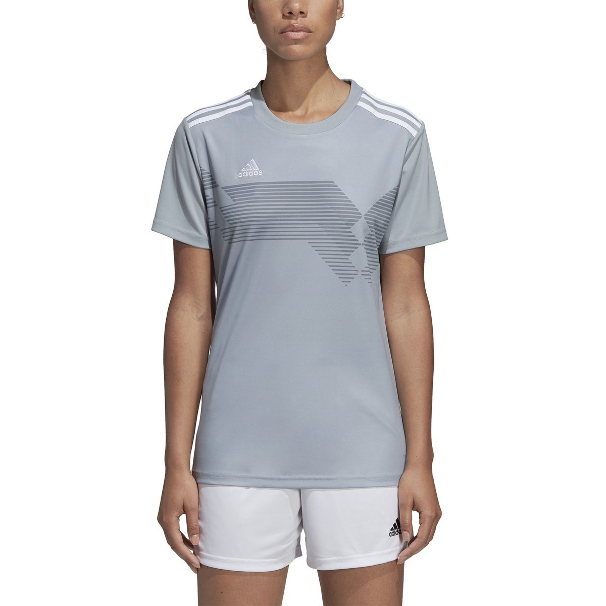 adidas Women's Campeon 19 Jersey | DP3153 Soccer Apparel adidas XXS light grey/white 