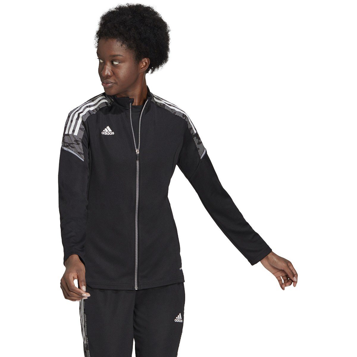 adidas Women's Condivo21 Track Jacket | GH7125 Jacket Adidas X-Small Black/White 
