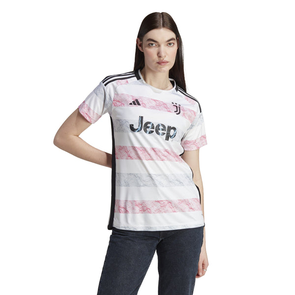 adidas Womens Juventus 23/24 Away Jersey | IB0502 Jersey Adidas X-Small White 