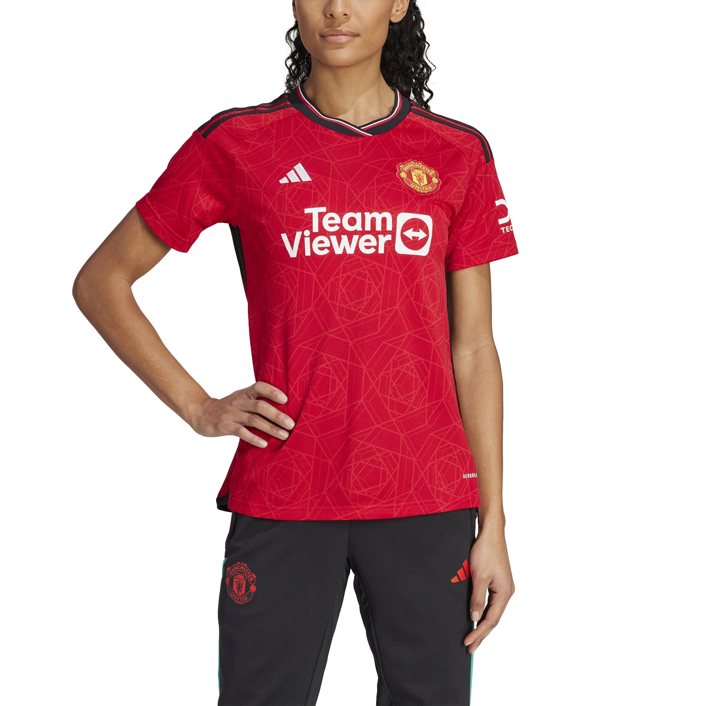adidas Manchester United 23/24 Home Jersey - Red, Women's Soccer