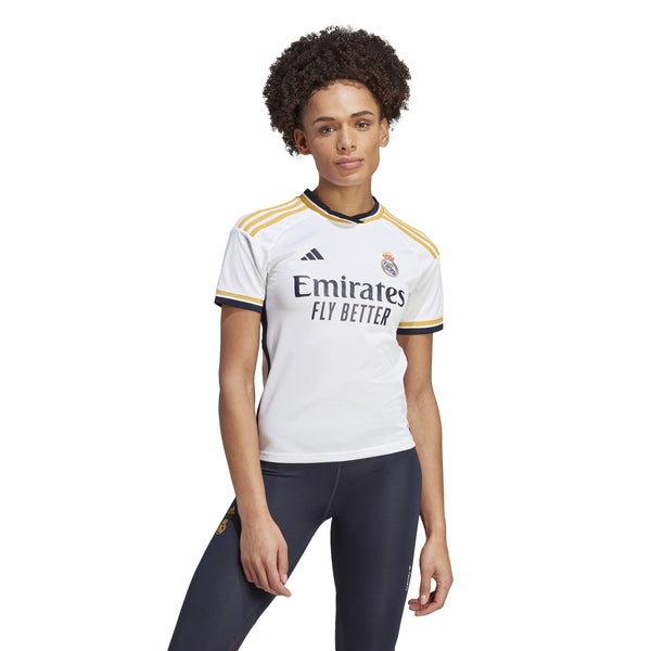 adidas Women&#39;s Real Madrid 2023/2024 Home Jersey | IB0016 Jersey Adidas Small White 