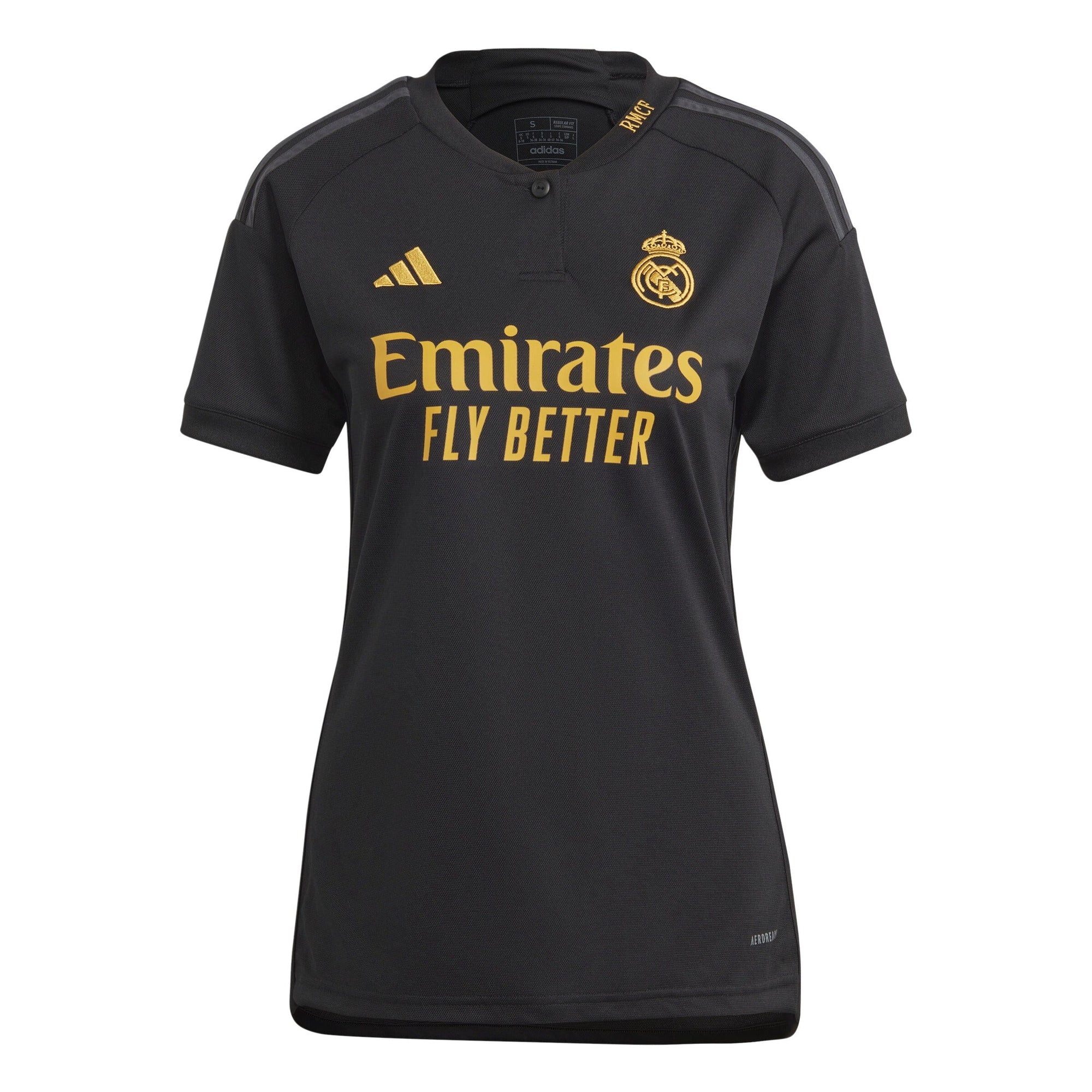 adidas Women's Real Madrid 2023/2024 Third Jersey | IN9843 Jersey Adidas Small Black 