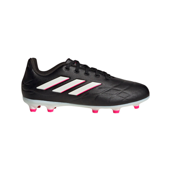 adidas Youth Copa Pure.3 Firm Ground Soccer Cleats | HQ8945 Cleats Adidas 11K Core Black / Zero Met. / Team Shock Pink 2 