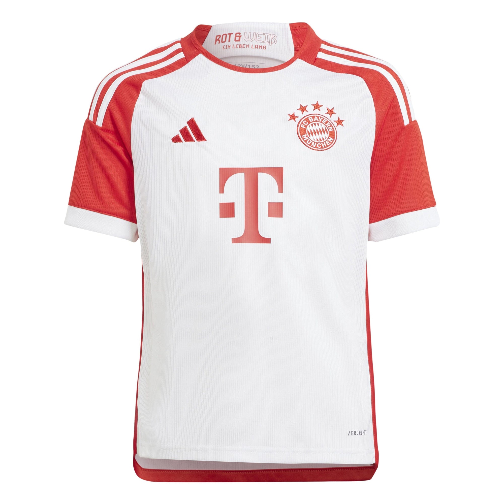 adidas Youth FC Bayern 2023/2024 Home Jersey | IB1480 Jersey Adidas Youth Medium White / Red 