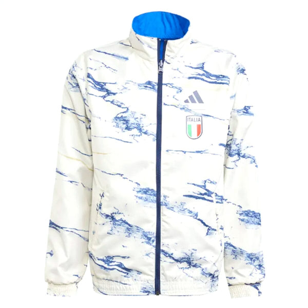adidas Youth Italy 2023 Anthem Jacket | HT2179 Jacket Adidas Youth Medium Blue 