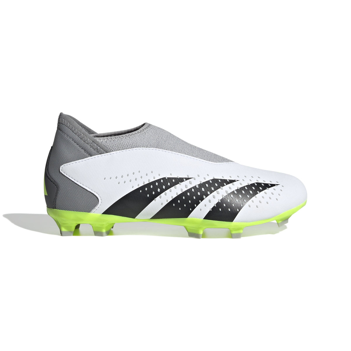 adidas Youth Predator Accuracy.3 LL Firm Ground Cleats | IF2265 Soccer Cleats Adidas 3 FTWR White / Core Black / Lucid Lemon 