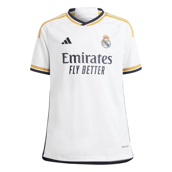 adidas Youth Real Madrid 2023/2024 Home Jersey | IB0011 Jersey Adidas Youth Medium White 