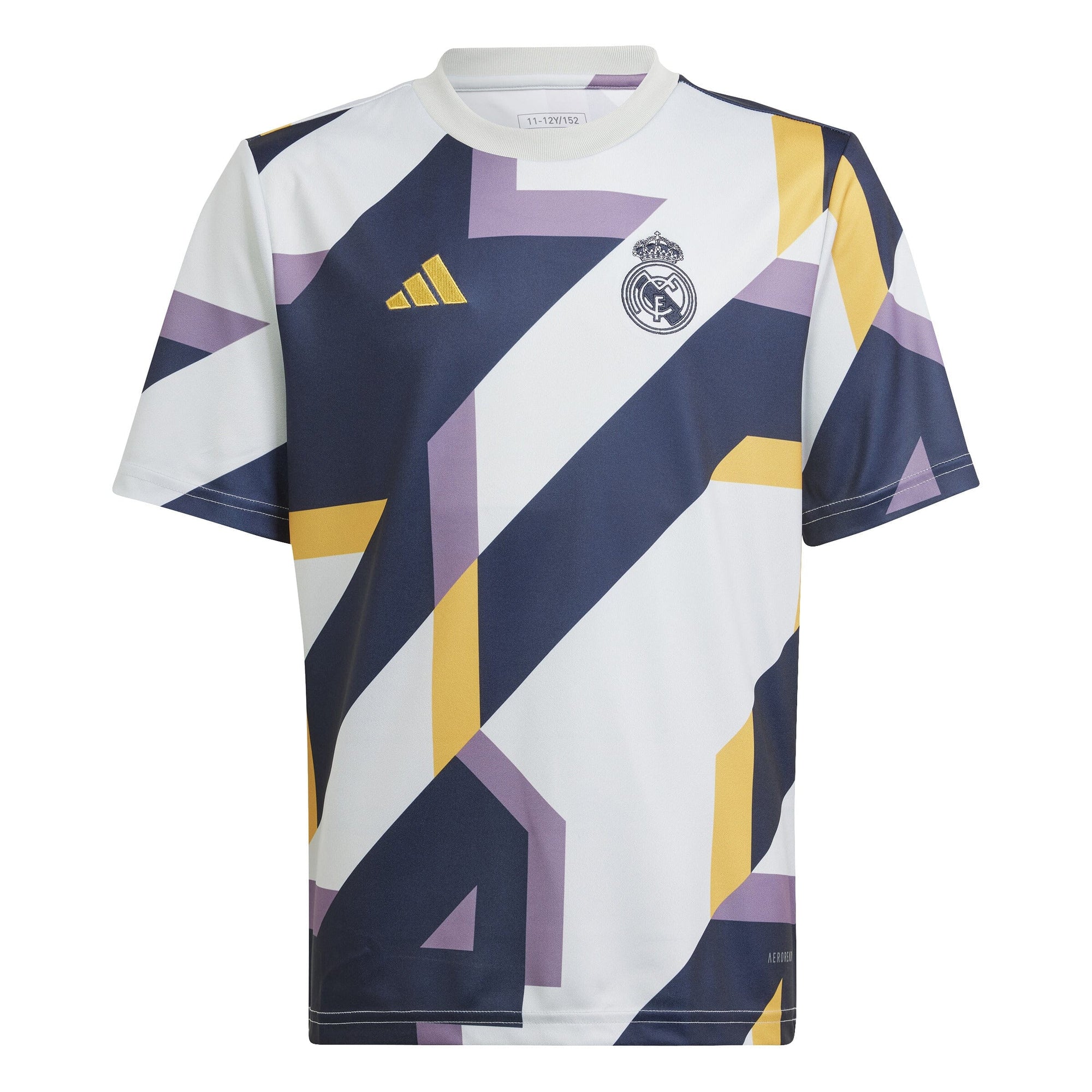 adidas Youth Real Madrid 23/24 Pre-match Jersey | IB0032 Jersey Adidas Youth Medium Wonder Silver 