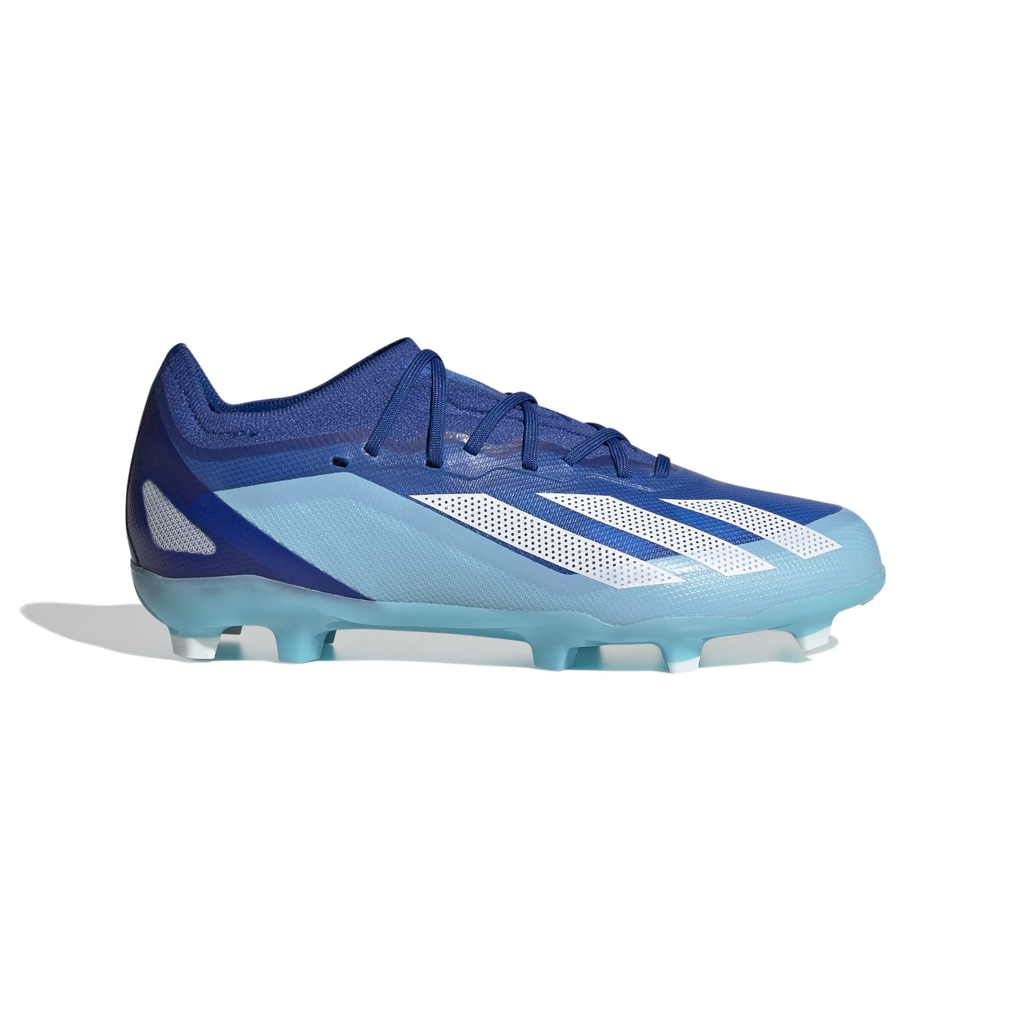 adidas Youth X Crazyfast.1 Firm Ground | IE4209 Cleats Adidas 1 Bright Royal / FTWR White / Bliss Blue 