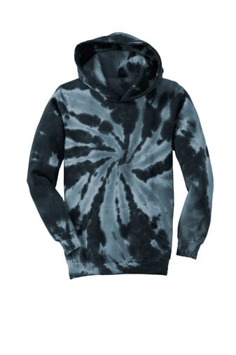 Adult Tie-Dye Pullover Hooded Sweatshirt Shirts &amp; Tops The Tie Due Clothing Co. Small Black 