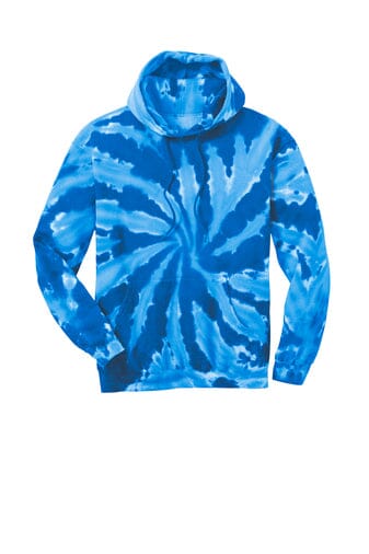 Adult Tie-Dye Pullover Hooded Sweatshirt Shirts & Tops The Tie Due Clothing Co. Small Blue 