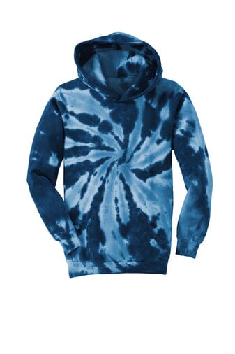 Adult Tie-Dye Pullover Hooded Sweatshirt Shirts & Tops The Tie Due Clothing Co. Small Navy 