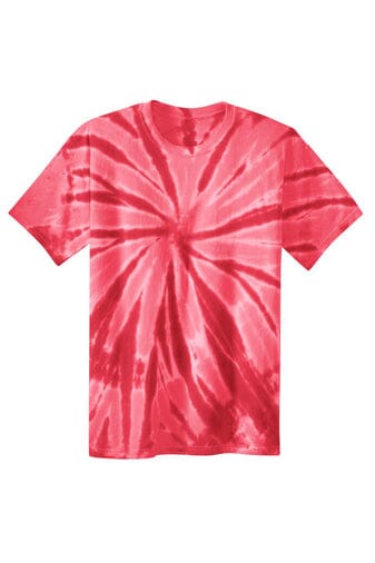 Adult Tie-Dye Tee Port & Company Small Red 