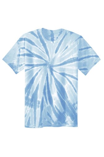 Adult Tie-Dye Tee Port & Company Small Sky Blue 