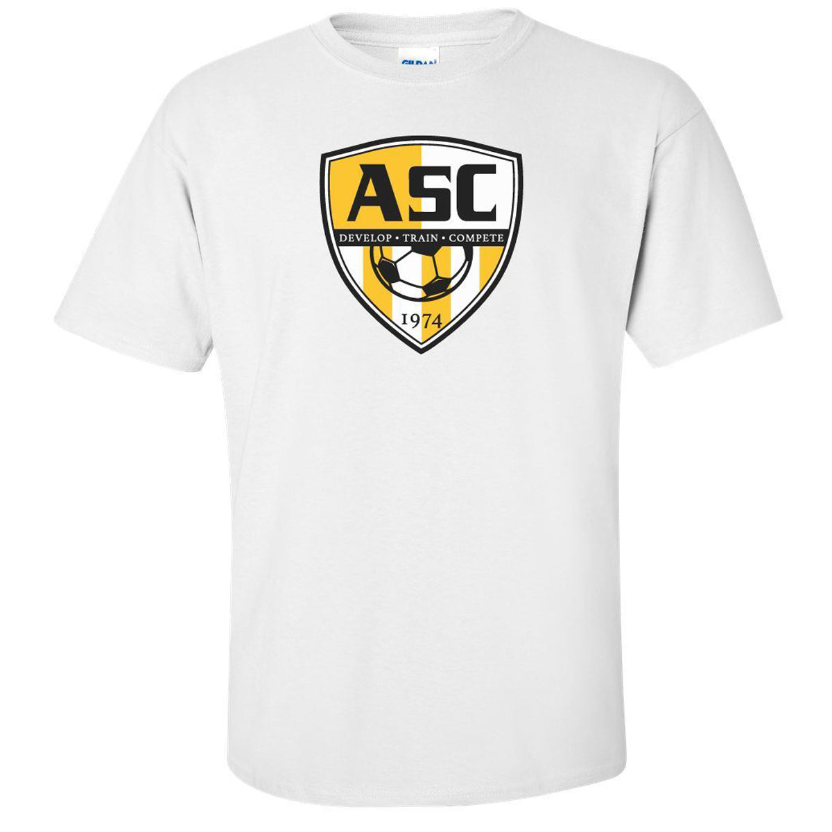 Altoona Soccer Club | Garment Print Badge Tee Tshirt Gildan Youth Medium 