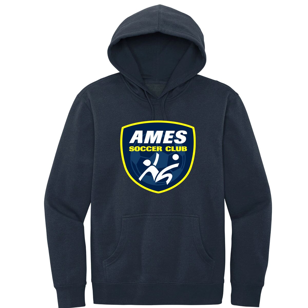 Ames Soccer Club | Youth Hooded Sweatshirt Hooded Sweatshirt District, Gildan, P&amp;C Youth Small New Navy 