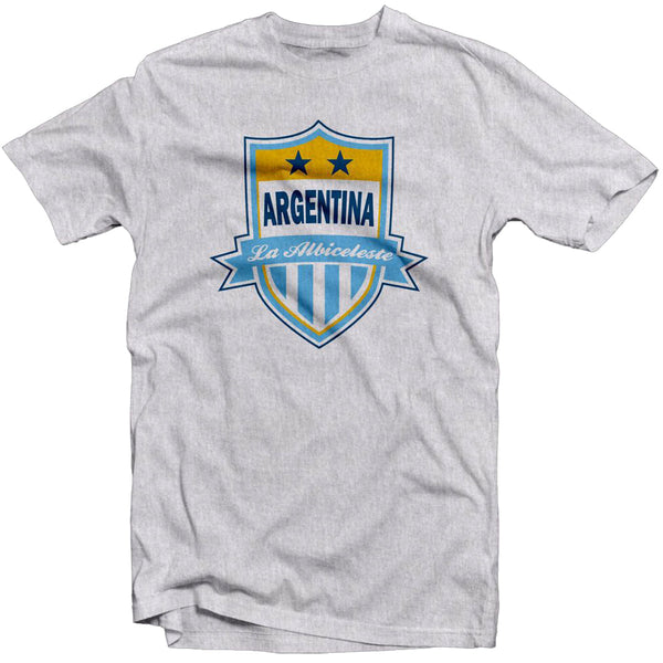 Argentina La Albiceleste Legend Tee: Maradona T-Shirt 411 Ash Grey Youth Medium 