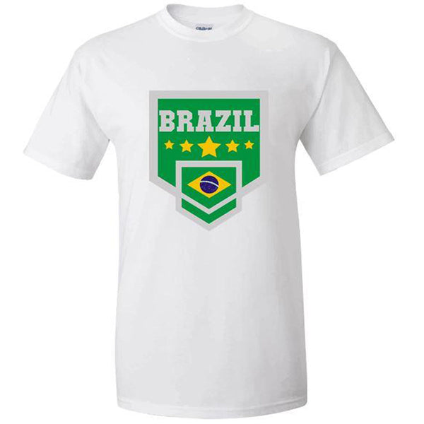 Brazil World Cup 2022 Spirit Tee | Various Designs Shirt 411 Badge Youth Medium Youth