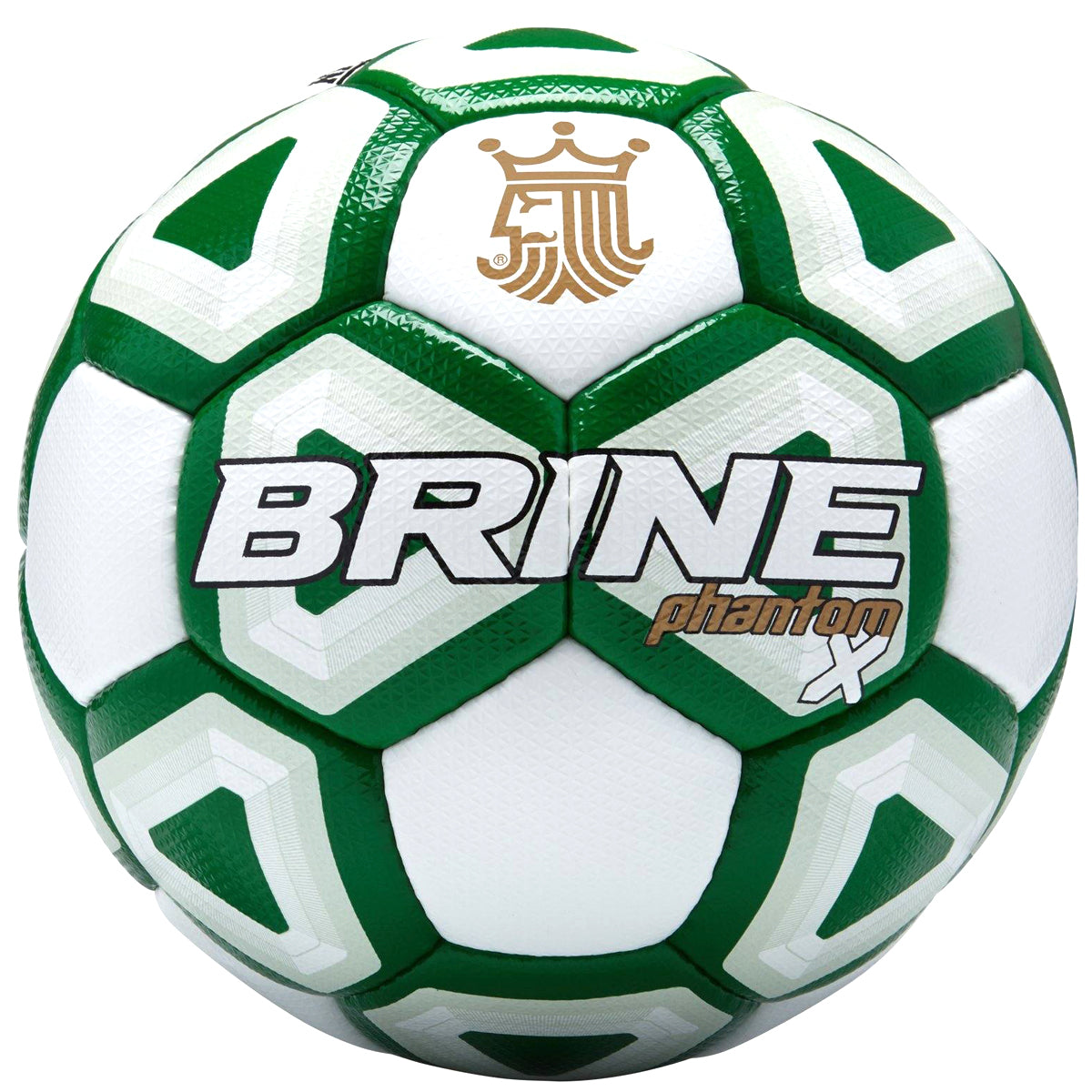 Brine Phantom X Soccer Ball | SBPHTMX7 Soccer Ball Brine 5 White/Emerald 