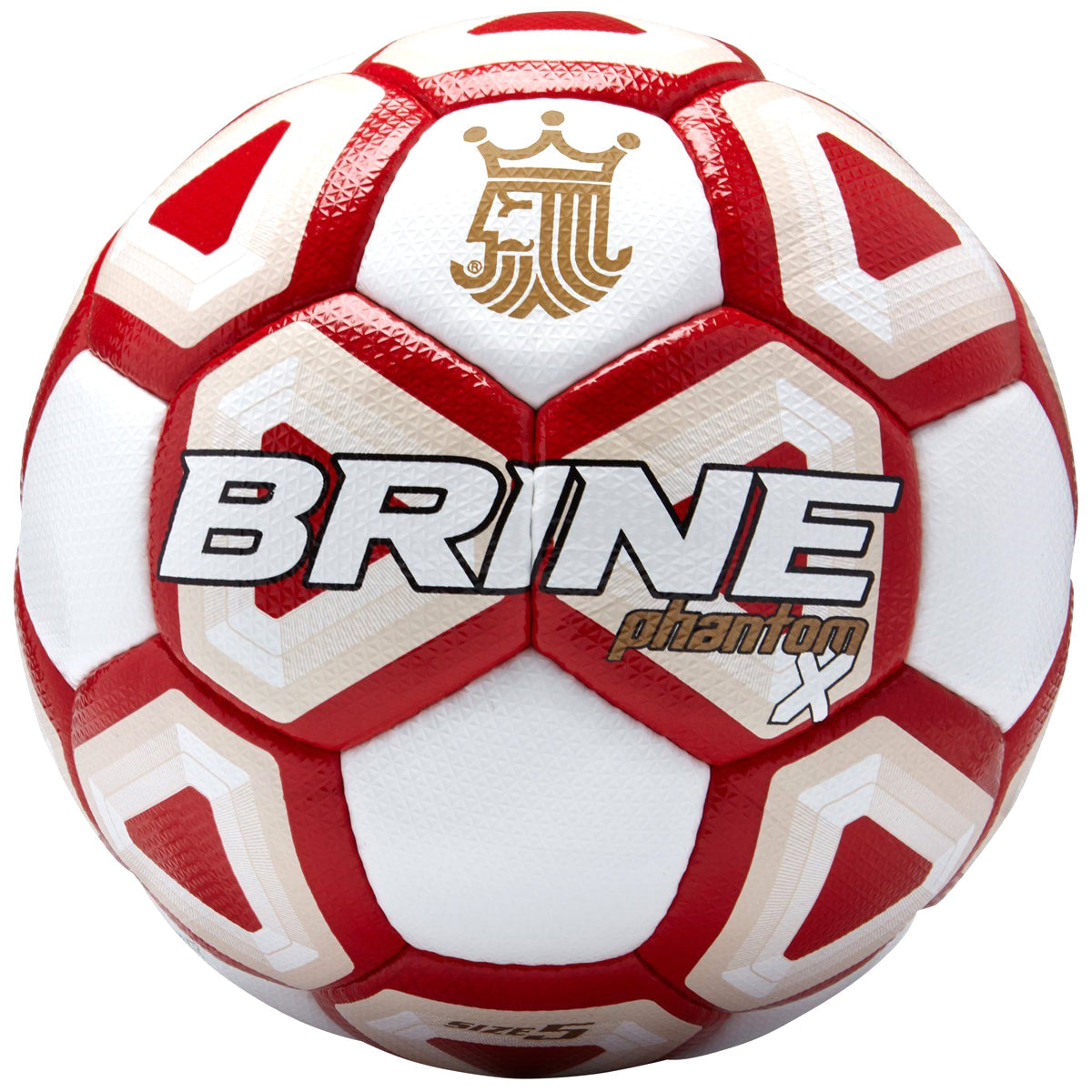 Brine Phantom X Soccer Ball | SBPHTMX7 Soccer Ball Brine 5 White/Scarlet 