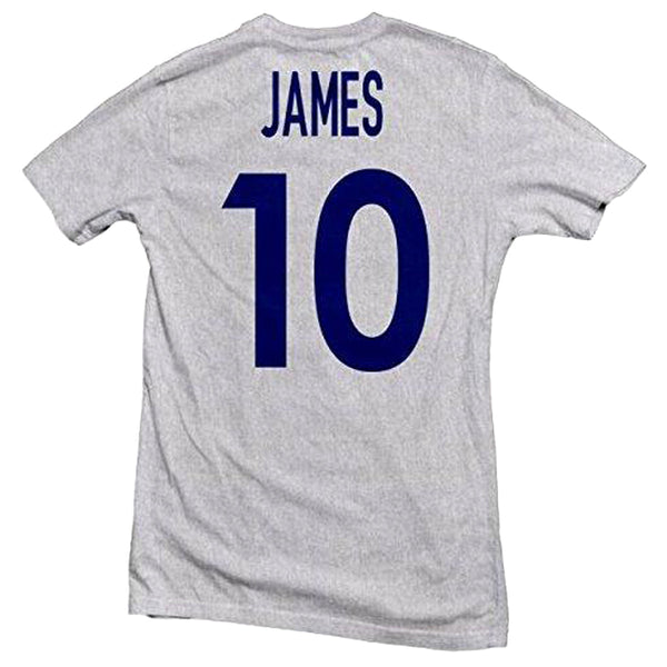 Colombia International Hero Tee 2019: James Rodriguez T-Shirt 411 Ash Grey Youth Medium 