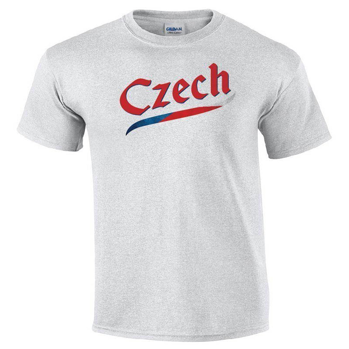 Czech Republic Script World Cup 2022 Printed Tee T-shirts 411 Youth Medium Ash Youth