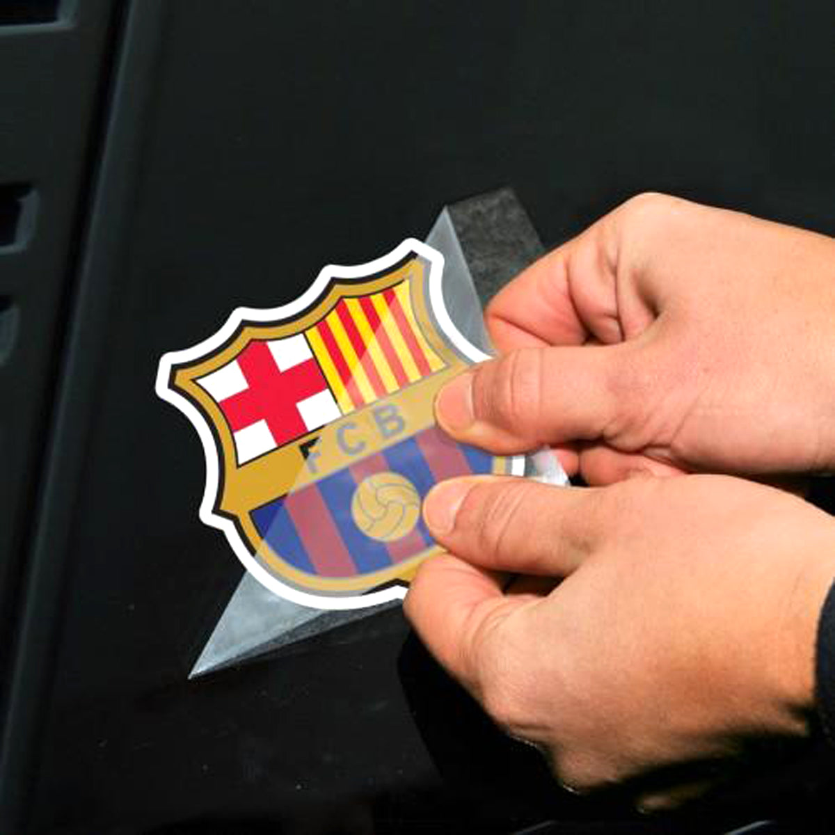 FC Barcelona Perfect Cut Decal Set of two 4"x4" Accessories WinCraft 