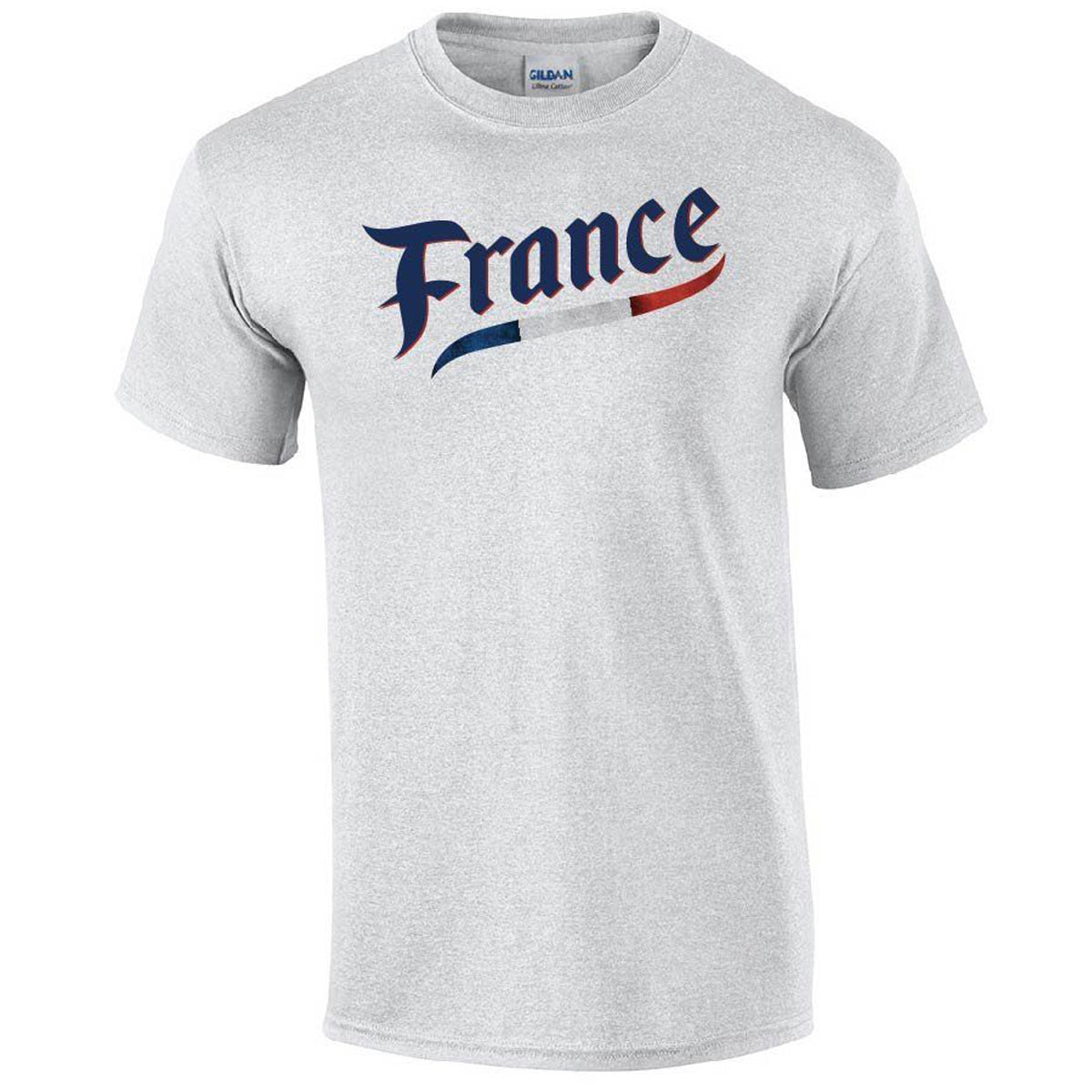 France Script World Cup 2022 Printed Tee T-shirts 411 Youth Medium Ash Youth