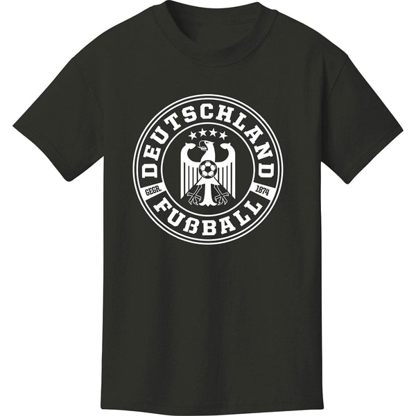 Germany 1874 Soccer Short Sleeve T-Shirt T-shirts 411 Adult Small Black 