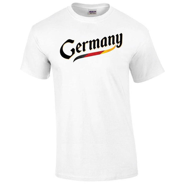 Germany Script World Cup 2022 Printed Tee T-shirts 411 Youth Medium White Youth