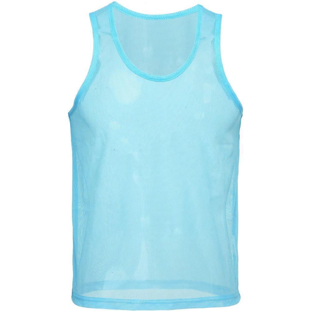 GK Team Practice Scrimmage Mesh Vests | Youth and Adult Vest Goal Kick Soccer Small Blue 