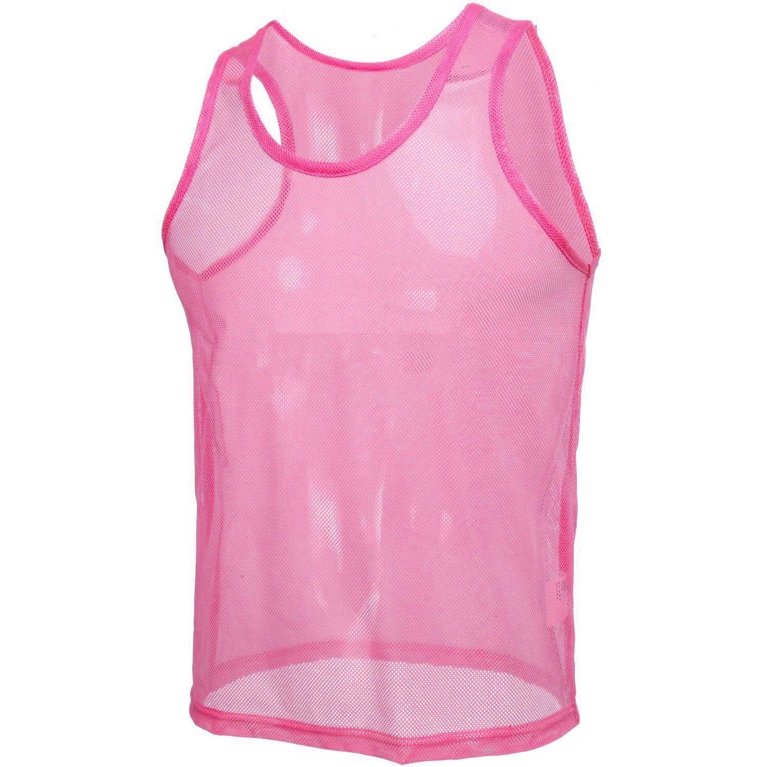 GK Team Practice Scrimmage Mesh Vests | Youth and Adult Vest Goal Kick Soccer Small Pink 