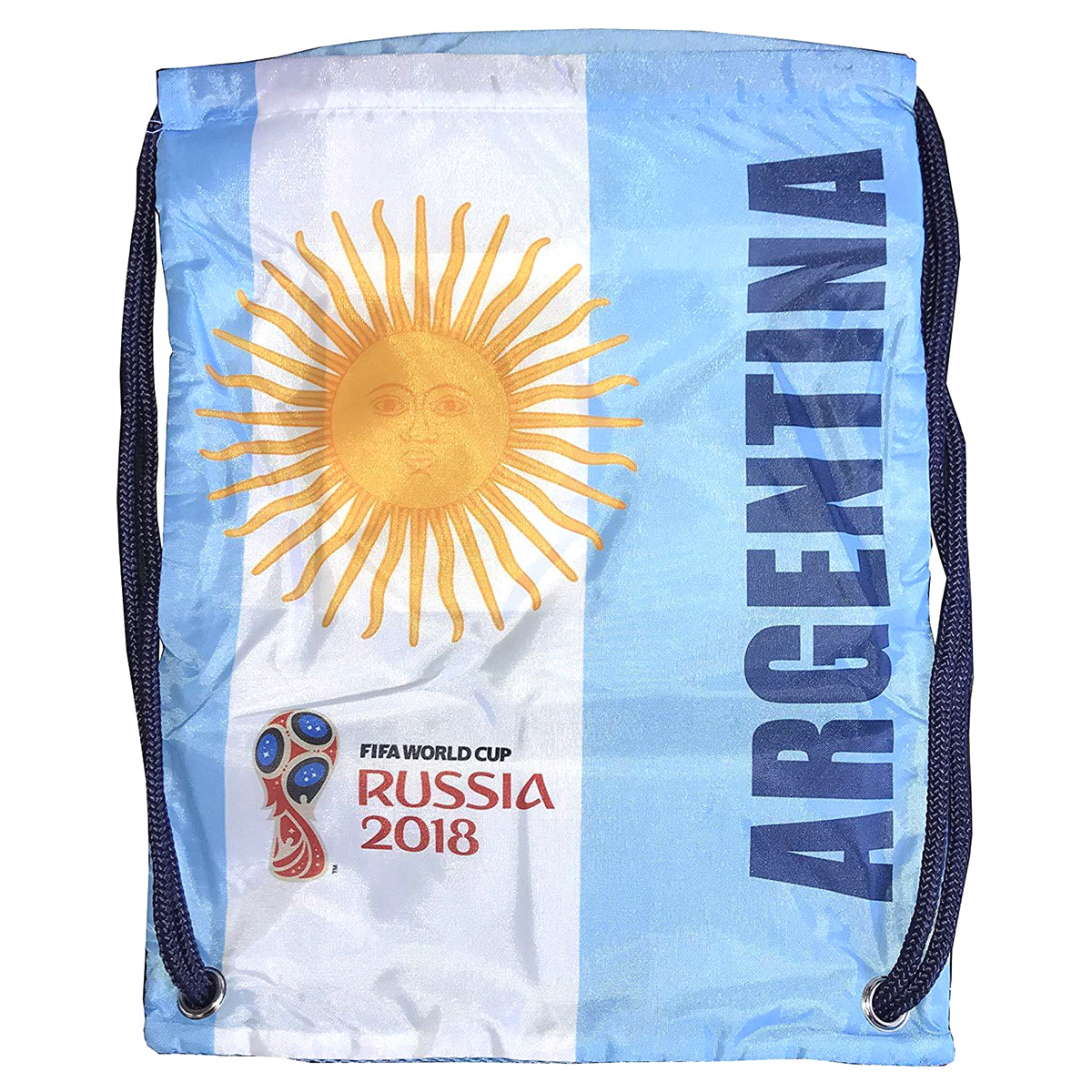 Icon Sports 2018 FIFA World Cup Official Drawstring Bag-Brazil/Argentina FIF13CS Bags Icon Sports Light Blue 