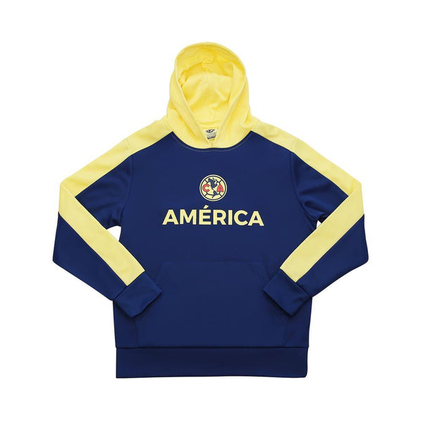 Icon Sports Kids&#39; Club America Side Step Pullover Hoodie Hoodie Icon Sports Group Youth Small Navy 
