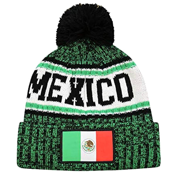 Icon Sports Mexico Country Crowned Adult Unisex Beanie Beanie Icon Sports Group 