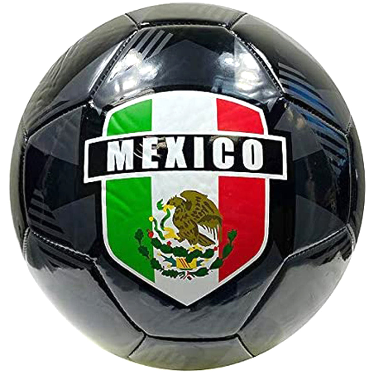 Icon Sports Mexico Regulation Soccer Ball | MEX90BL Soccer Balls Icon Sports Group 5 Black 