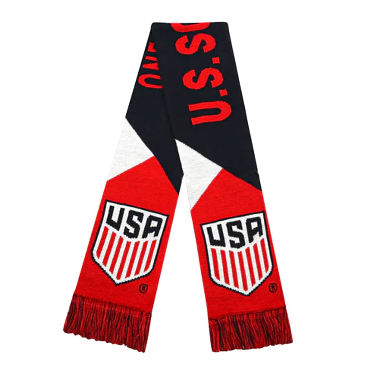 Icon Sports U.S. Soccer Facet Reversible Fan Scarf Scarf Icon Sports Group One Size Navy / Red 