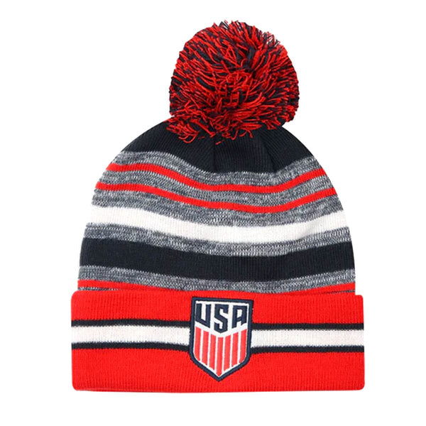Icon Sports U.S. Soccer Federation Soccer Beanie Beanie Icon Sports Group One Size Red 
