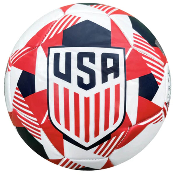 Icon Sports US Soccer White Prism Soccer Ball Soccer Ball Icon Sports Group 5 White 