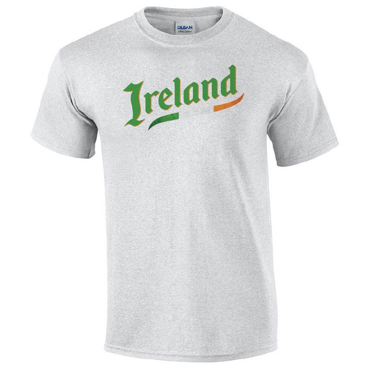 Ireland Script Printed Tee T-shirts 411 Youth Medium Ash Youth