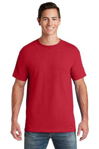 JERZEES® - Dri-Power® 50/50 Cotton/Poly T-Shirt Shirt Goal Kick Soccer 2X-Large Red 