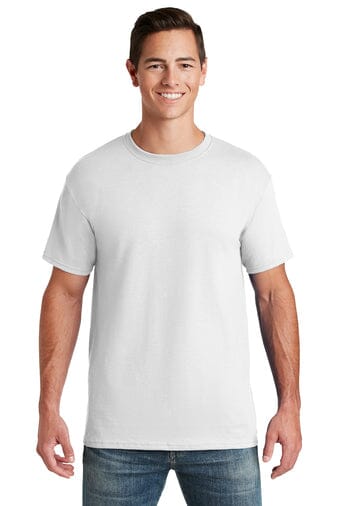 JERZEES® - Dri-Power® 50/50 Cotton/Poly T-Shirt Shirt Goal Kick Soccer X-Large White 