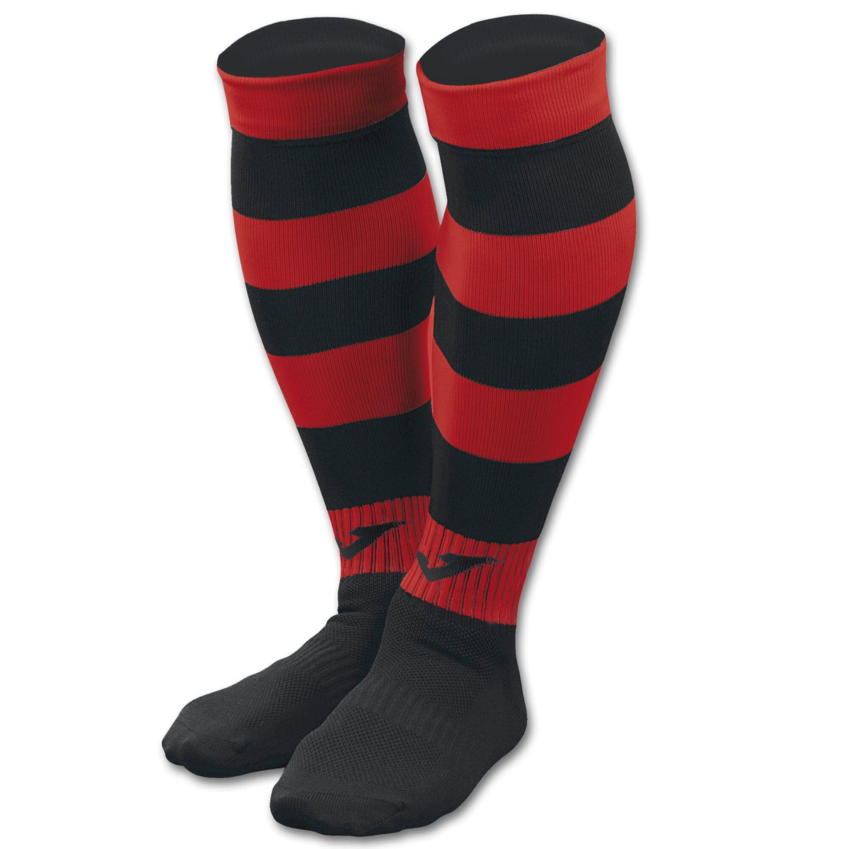 Joma Football Socks Classic II - Black &amp; Red Striped Socks Joma Small Navy 