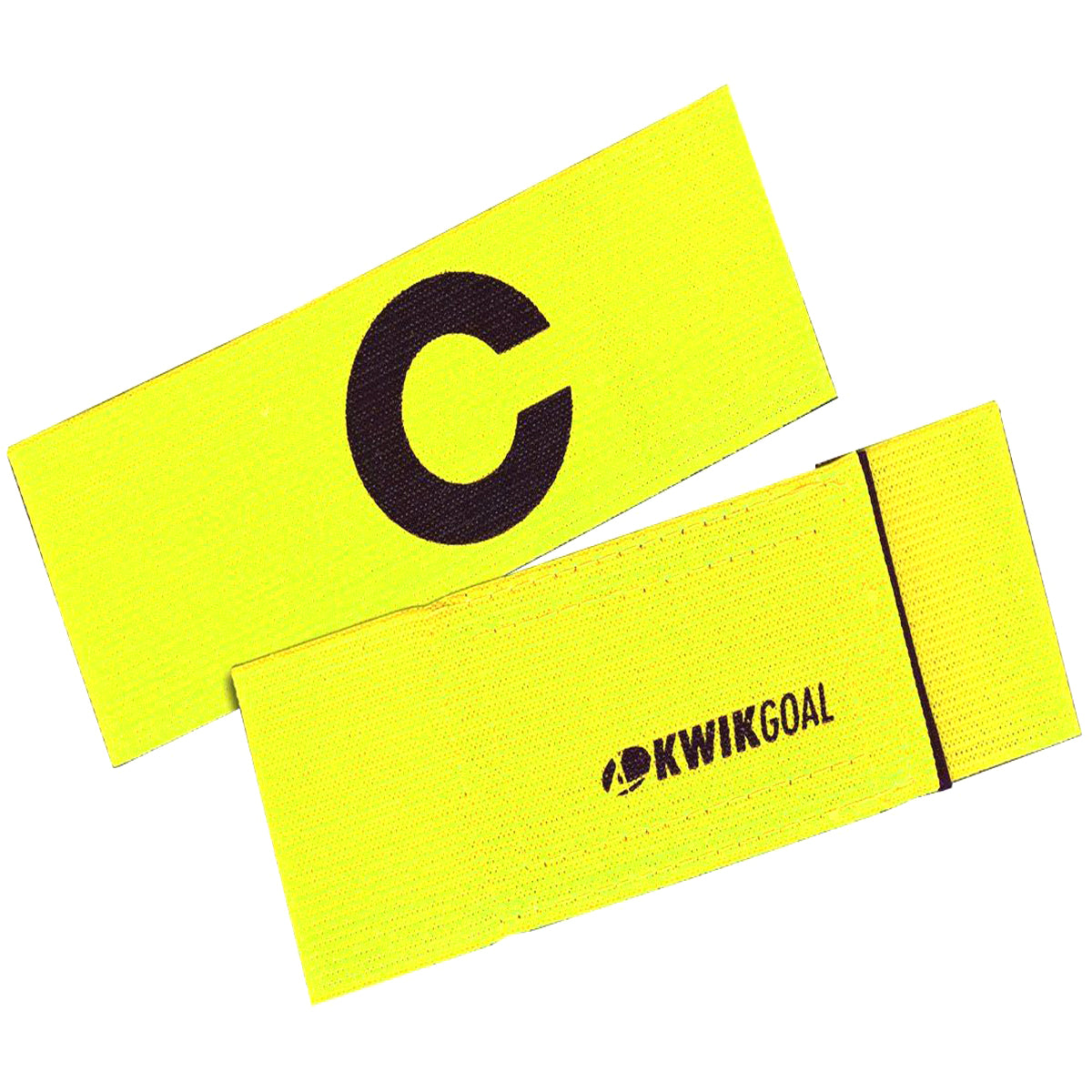 Kwikgoal Captain "C" Arm Bands | 19B12 Training equipment Kwikgoal High-Vis Yellow 