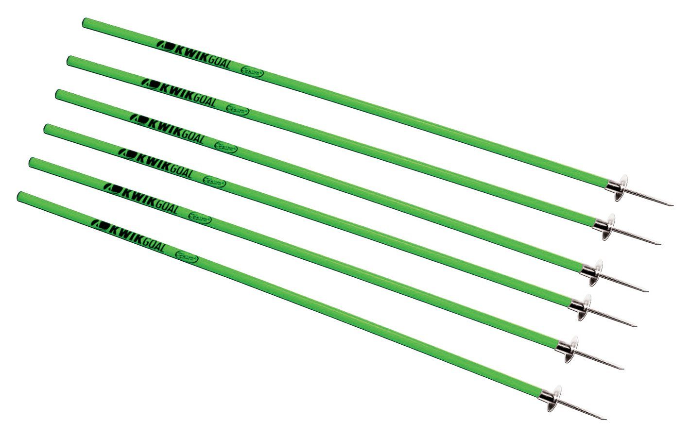 Kwikgoal Coaching Sticks (Set of 6) | 16B10 Training equipment Kwikgoal Hi-Vis Green 