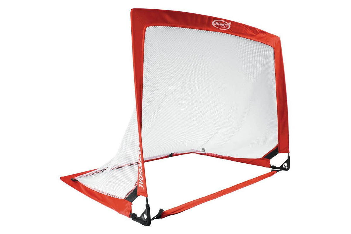 Kwikgoal Infinity Squared Weighted Pop-up Soccer Goal | 2B7404P Goals Kwikgoal 36&quot;H x 48&quot;W x 36&quot;B Red 