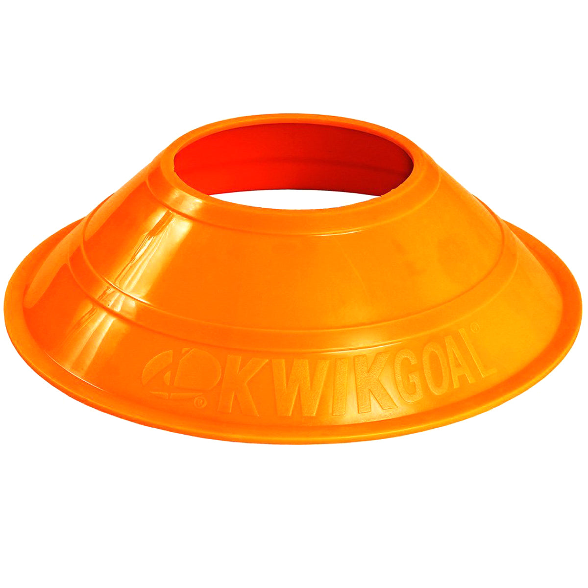 Kwikgoal Mini Disc Cones Soccer Coaching Equipment | 6A14 Field equipment Kwikgoal Hi-Vis Orange 